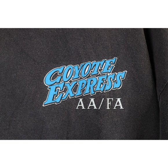 Vintage 90s Streetwear Mens XL Faded Coyote Express Racing Double Sided T-Shirt - Picture 4 of 9